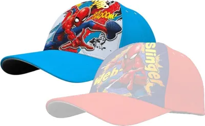 Produktbild von Spider-Man Cap – Stylische Marvel Kinder Kappe mit coolem Superhelden-Design Blau