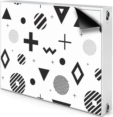 Obrázok produktu pre Magnetický kryt na radiátor Kryt na radiátor 100x60 cm - geometrický, vzor