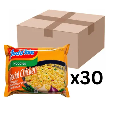 Produktbild von 30er-Pack Indomie Instantnudeln Huhn Spezial 75g