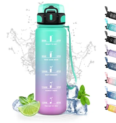 Produktbild von Rosa Kinder-Trinkflasche 500ml auslaufsicher mit Filter und