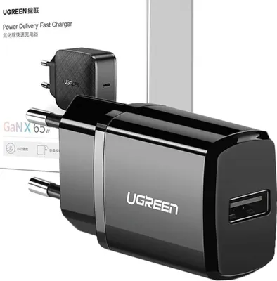 Image de Chargeur Ugreen Ed011, Usb, 2.1A (Noir)