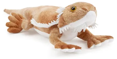 Image de Zappi Co - Jouet en peluche pour dragons barbus, 100% recyclé (34 cm de long). Peluche douce et moelleuse, écologique, idéale pour les nouveau-nés et les jeunes enfants