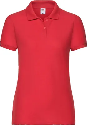 Produktbild von Fruit of the Loom 63-212-0 | Lady-Fit 65/35 Damen Poloshirt - Farbe: Red - Größe: M