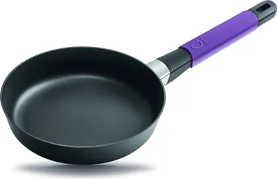 Produktbild von Squality Hochrandpfanne, Violett, 20cm⌀, 7cm hoch, 1l Volumen, Ergo-Griff, CERAN/GAS