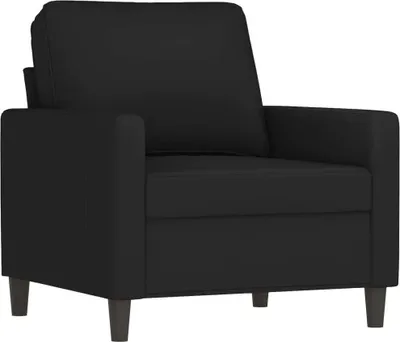 Image de vidaXL Fauteuil noir 60 cm velours
