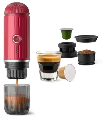 Tragbare Espressomaschine, 19 bar, USB-C, selbstheizend, für Camping
