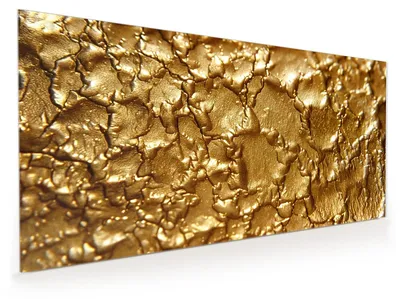 Produktbild von Küchenrückwand Spritzschutz Glas mit Motiv Goldene Struktur 40 x 40 cm