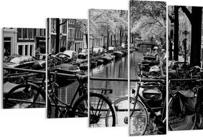 Produktbild von Bild auf Leinwand - Leinwandbild - Holland Kanal - 150x100cm - Wand Bild - Wanddeko - Wandbilder - Leinwanddruck - Bilder - Kunstdruck - Wanddekoration - Leinwand bilder - Wandkunst - EG150x100-3516