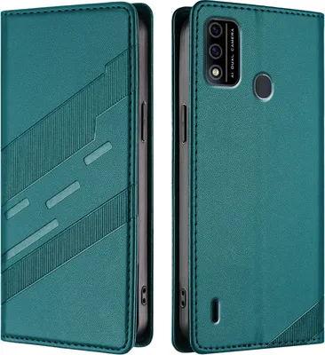 Immagine prodotto di Custodia per itel A48, custodia a portafoglio in Finto cuoio con slot per carte e funzione stand Grün