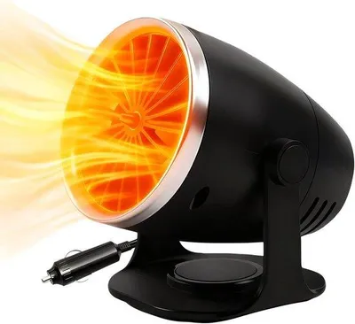 Zdjęcie produktu dla Ogrzewanie samochodowe – wentylator do ogrzewania samochodowego 12 V, 100 W – regulowana prędkość wentylatora i temperatura – do samochodów osobowych, ciężarówek, kamperów, namiotów i pryszniców – kompaktowy i przenośny