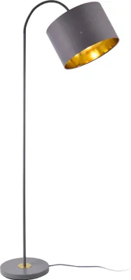 Produktbild von Stehleuchte Toledo 173cm 1xE27 Stehlampe schwenkbare Standleuchte Metall Grau