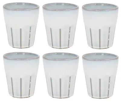 Productafbeelding van Cosy & Trendy Koffiekopjes / Cappuccino Bekers Bistro Vintage White 290 ml - 6 stuks