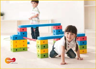 Produktbild von Weplay KM2000-034 Universal Motorik Basic Parcours, bunt, 34-teilig (1 Set)