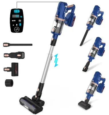 Produktbild von AIORBER UMLo V11 Kabelloser Staubsauger 2-in-1 Handstaubsauger, 300W, 30kPa, HEPA, 4000mAh Akku, LED-Display, Teppich Hartboden Tierhaare