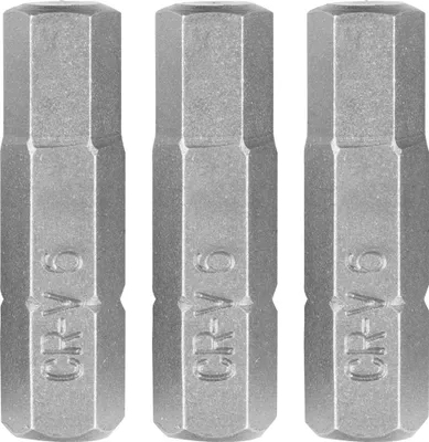 Zdjęcie produktu dla Bity Hex H6 x 25 mm, 3 szt.