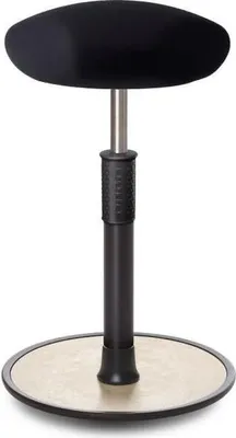 Produktbild von Sitz- Stehhocker Free Tall Triangel Gestrick schwarz schwarz /cremeweiß.