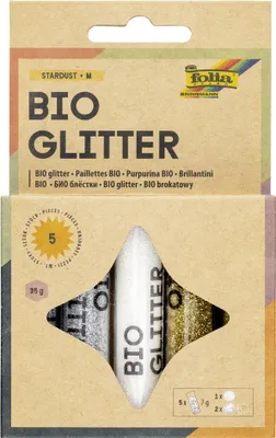 Immagine prodotto di folia 57811 foliaGlitter Stardust M Glitzer farbsortiert
