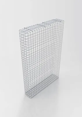 Produktbild von Gabione feuerverzinkt 102 cm x 152 cm x 22 cm, Maschenweite 5 cm x 5 cm, fertig geschweißt
