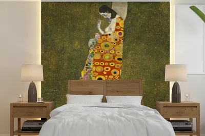 Obrázek produktu pro MuchoWow® Fototapety do obývacího pokoje nebo ložnice tapety vinylové motivy tapety Naděje II - obraz Gustava Klimta 240x240cm