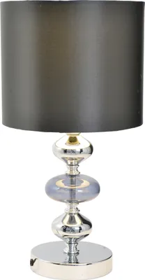 Produktbild von Näve Stoff - Tischleuchte Loni - Metall, Glas, Textil - anthrazit, chrom; 3098197