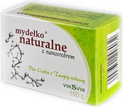 Produktbild von Naturseife mit Nanosilber im 100g-VINSVIN-Stück
