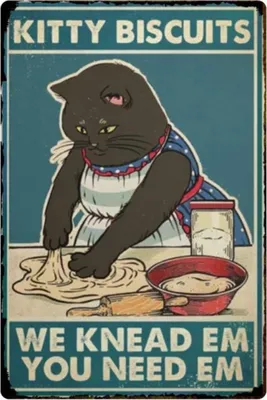 Produktbild von TPFLiving Kunstdruck LW-950 (OHNE RAHMEN) Poster - Leinwand - Wandbild - Hochauflösender Giclée-Druck, langlebig und hochwertig - Lustige Vintage Katzenmotive - Größe: 60x90cm