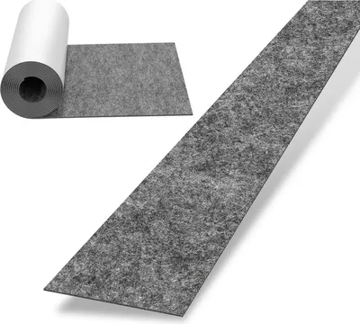 Produktbild von TolleTour Filz selbstklebend Filzgleiter Selbstklebend für Stühle und Möbelfüße 50x150cm Grau