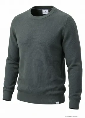Produktbild von BASEFIELD Herren Pullover mit Rundhals-Ausschnitt | 1 Stück, KI-generiertes Bild