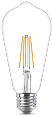 Produktbild von 10 x NCC-Licht LED Filament Leuchtmittel Edison ST64 5,5W = 40W E27 klar 470lm warmweiß 2700K DIMMBAR