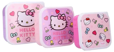Image de Boîte à goûter Hello Kitty, 3 en 1