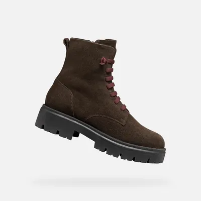 Immagine prodotto di Stivaletti da donna Geox, color marrone scuro, modello Klargena, taglia 38