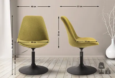 Produktbild von Stuhl Maverick B Stoff grün