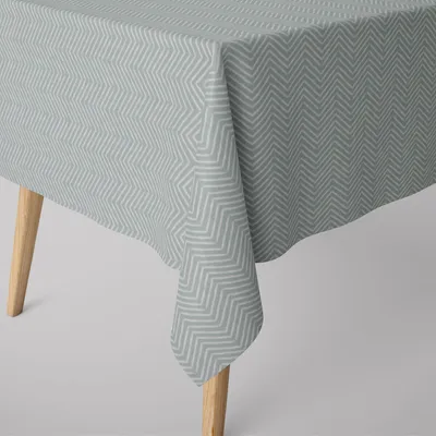 Produktbild von SCHÖNER LEBEN. Tischdecke Pica ZickZack mint verschiedene Größen Größe 130x180cm