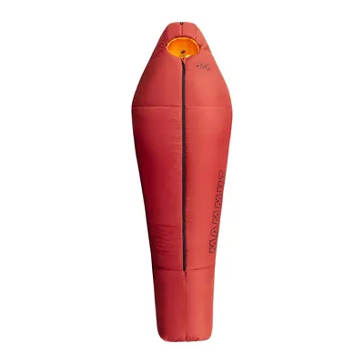Daunenschlafsack "Women"s Comfort Fiber Bag -7C" von Mammut in Rot; mit ergonomischer Form und Reißverschluss.