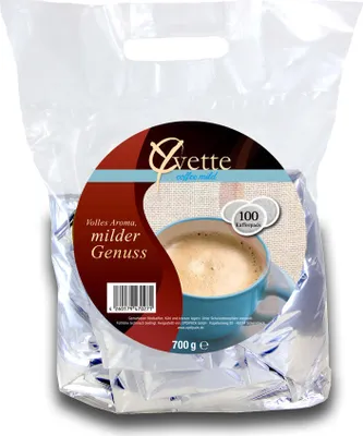 Produktbild von Yvette Kaffee Kaffeepads Mild Kaffeepads 100er (4x25)