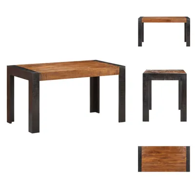 Zdjęcie produktu dla vidaXL Stół do jadalni 140x70x76 cm Szorstkie lite drewno mango - Stoły do jadalni