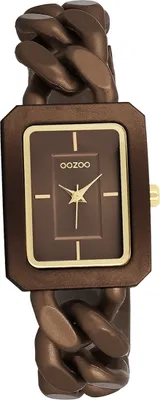 Productafbeelding van Oozoo damesarmband, bronskleurig, analoog horloge, met kunststof band, modelnummer D2UOC11276