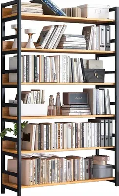 Produktbild von Regał Na Książki Segregatory Wysoki Szafka Loft Metalowa Styl Industrialny