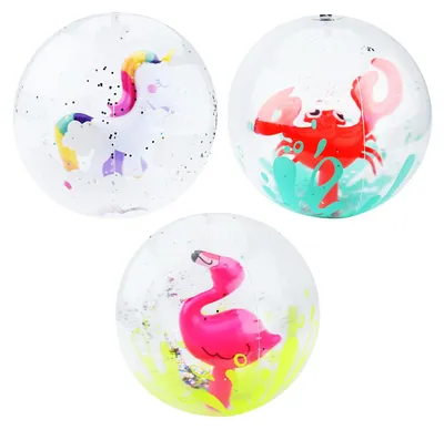 Productafbeelding van Opblaasbare waterbal, 3 stuks, 30 cm, glitterpailletten, waterballen voor volwassenen en kinderen, zwembad, drijvende ballen, waterspeelgoed voor acti