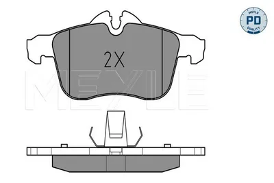 Produktbild von MEYLE 025 283 3219/PD Bremsbeläge Vorne für OPEL Corsa D Schrägheck (S07) ZAFIRA B (A05) Corsa C Schrägheck (X01) Meriva A (X03) Astra H Caravan (A04)