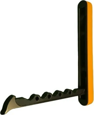 Produktbild von Garderobenhaken klappbar Wandhaken Haken schwarz Silikonring orange