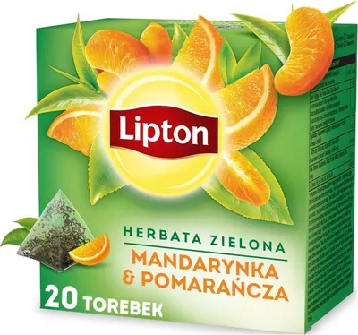 Produktbild von Lipton Grüner Tee Mandarine und Orange Pyramiden 20x36g