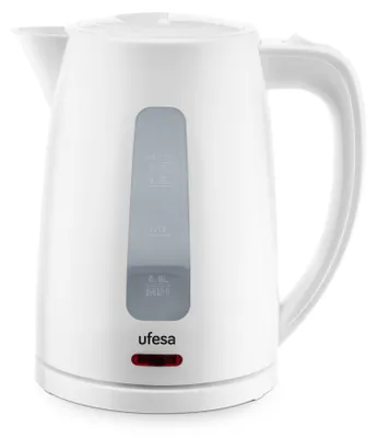 Wasserkocher 1,7 l, 2200 W, 360°-Basis, Edelstahl, weiß