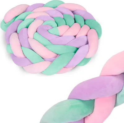 Obrázok produktu pre Ricokids nárazník do detskej postieľky 3m - mätovo ružová a fialová