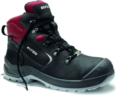 Produktbild von Elten LENA GTX black-red Mid ESD S3 CI Damen-Sicherheitsschnürstiefel-746131, Größe:35