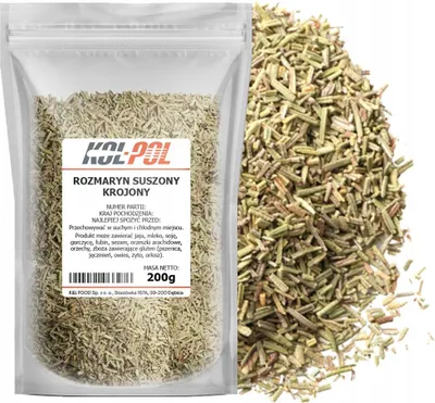 Zdjęcie produktu dla ROZMARYN 200g Suszony aromatyczny naturalny przyprawa wysoka jakość Kol-Pol