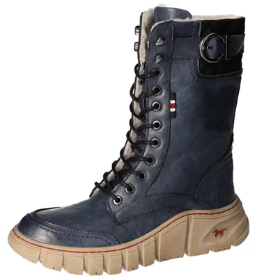 Produktbild von MUSTANG Damen Stiefelette sportlicher Plateau Winterboot mit Warmfutter 1499-605