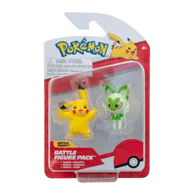 Image de Figurines Pokémon Pikachu et Sprigatito
