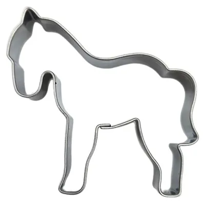 Produktbild von Keksa. Pferd Edelstahl 58x55mm