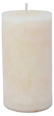 Produktbild von Stumpenkerze trendig champagner durchgefärbt aus Paraffin Höhe 15cm